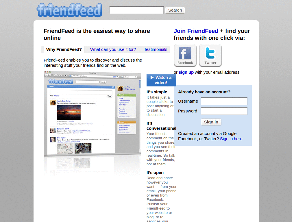 Facebook should acquires "this" FriendFeed