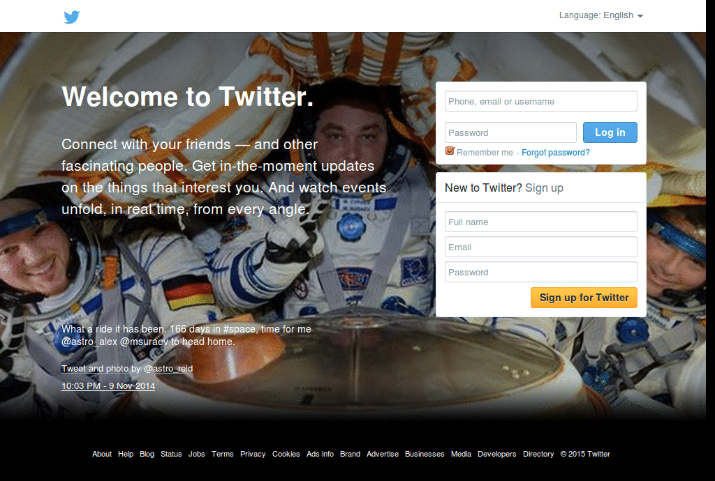 twitter contacts w/ names
