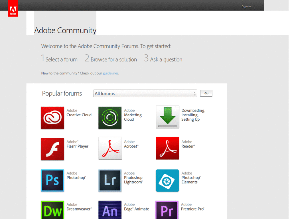 Adobe forums 80%
