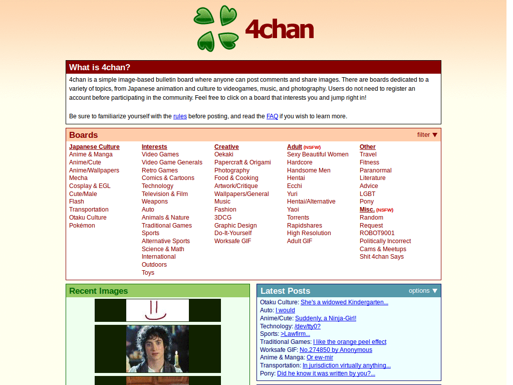 4Chan Black W/ Blue Neon