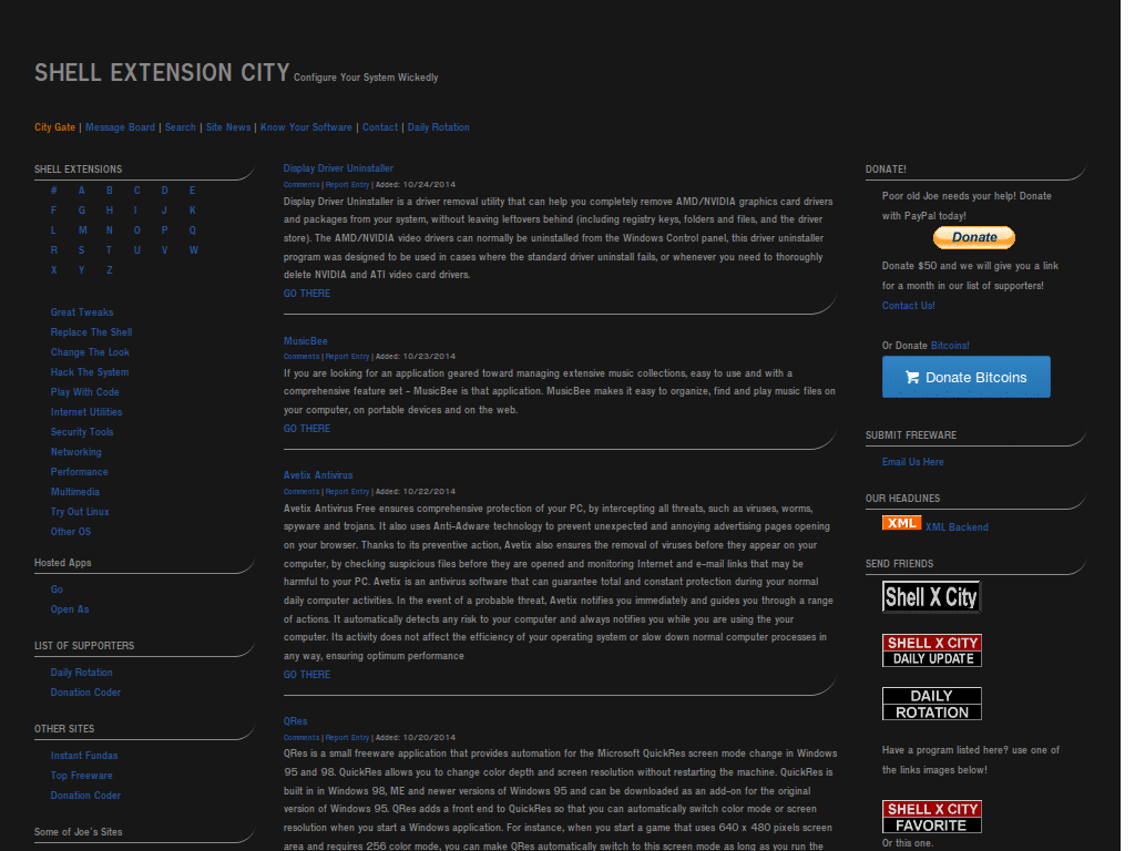 SHELL EXTENSION CITY - Colorful Links