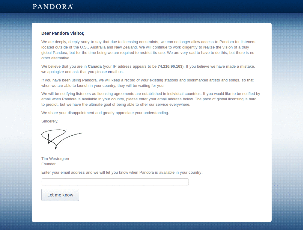 Pandora Minimalized