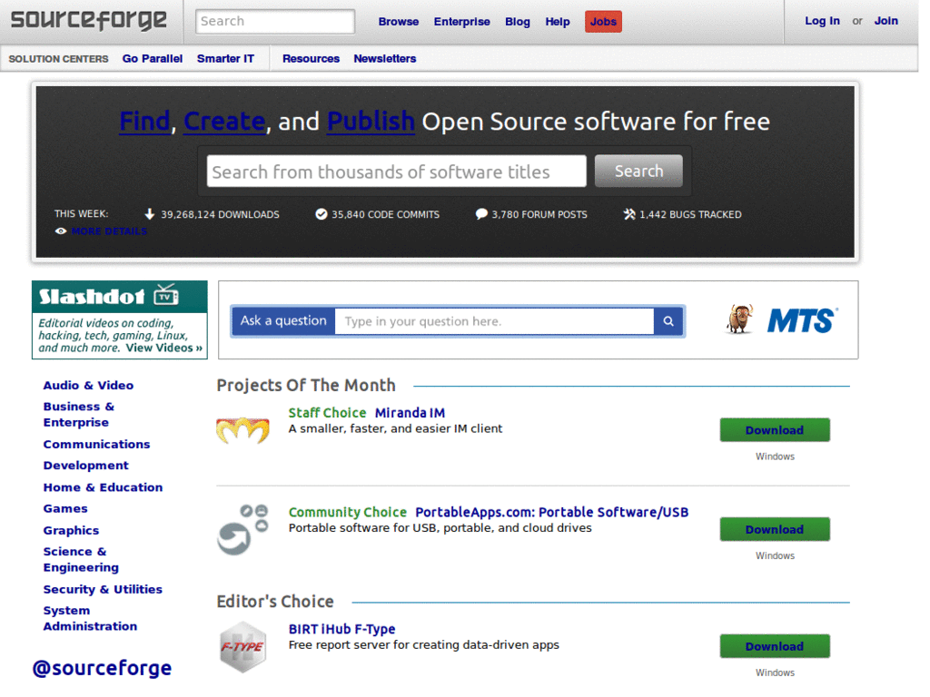 Sourceforge Color Readability