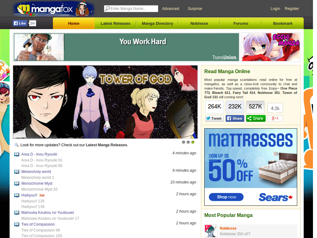 Manga Fox - AdFree & Clean up