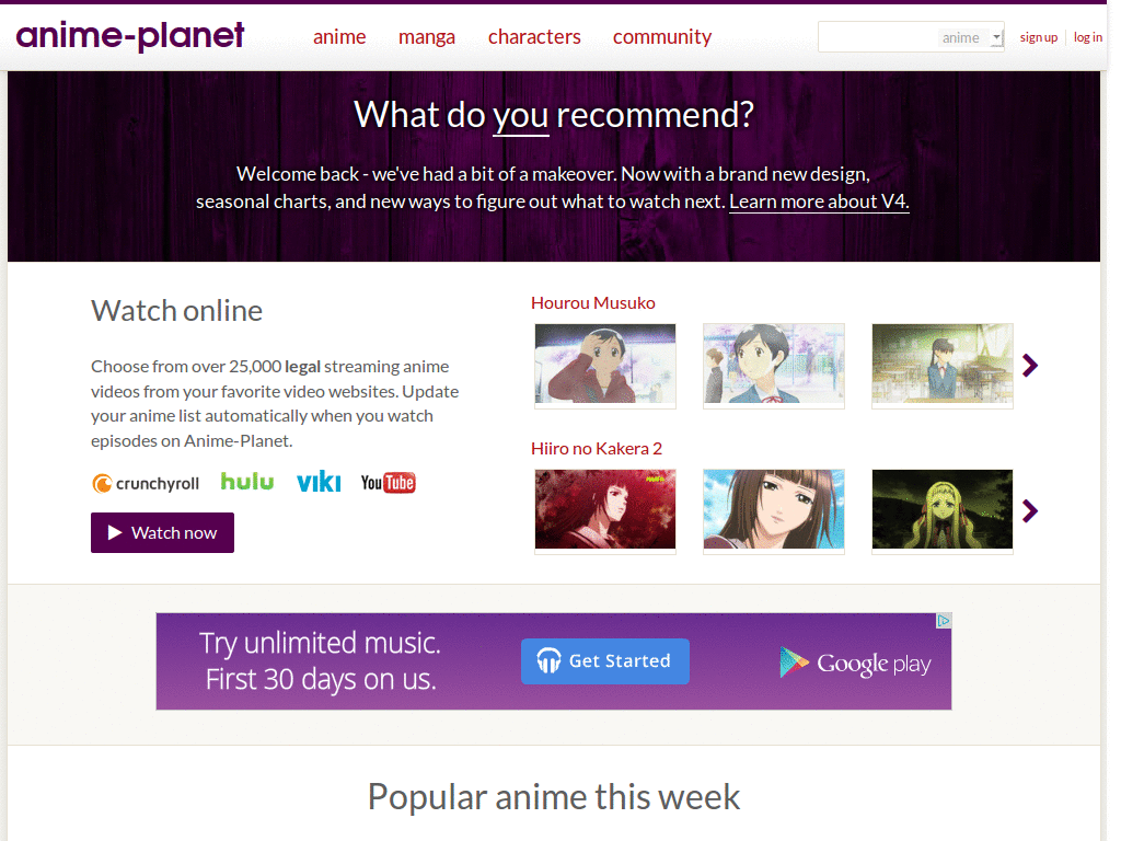 Anime Planet - Ad remove