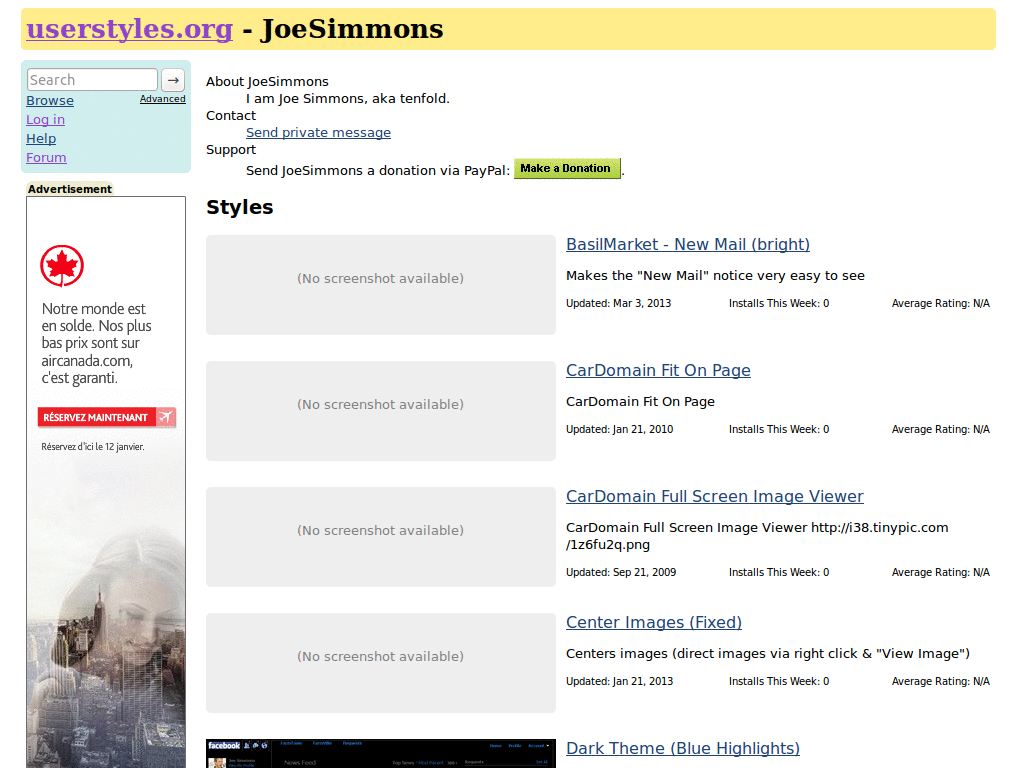 Userstyles.org Hide Osbolete Styles