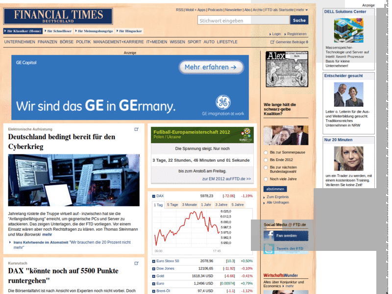 FTD.de (neu) zentriert, breite Artikel