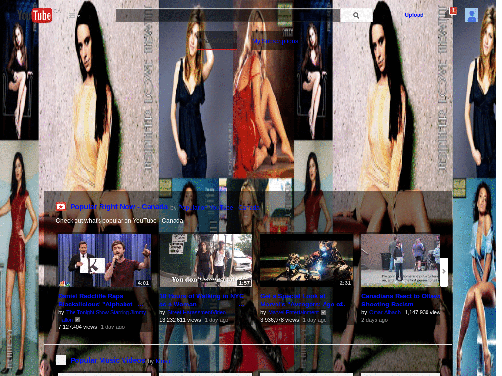 Hollywood Takes Youtube Theme: Various Celebrities