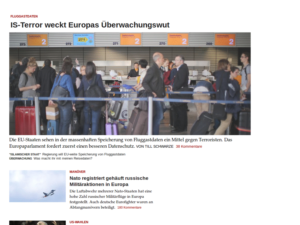 Zeit.de - redesigned - remove useless stuff