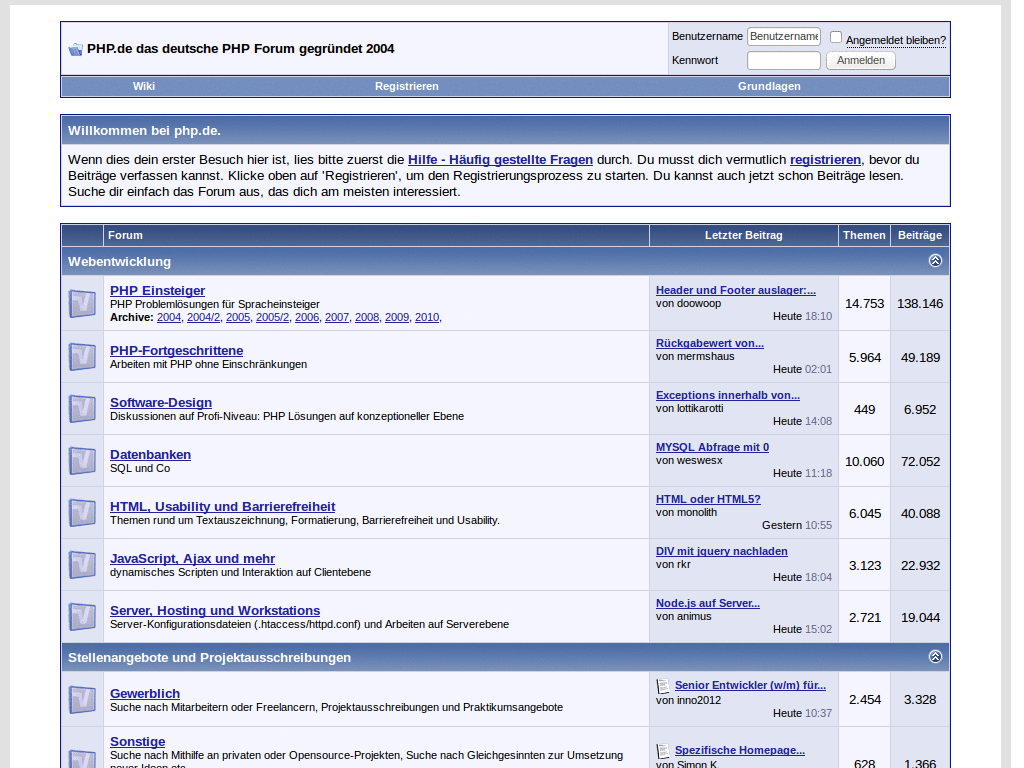 php.de - Removing some ads and nags