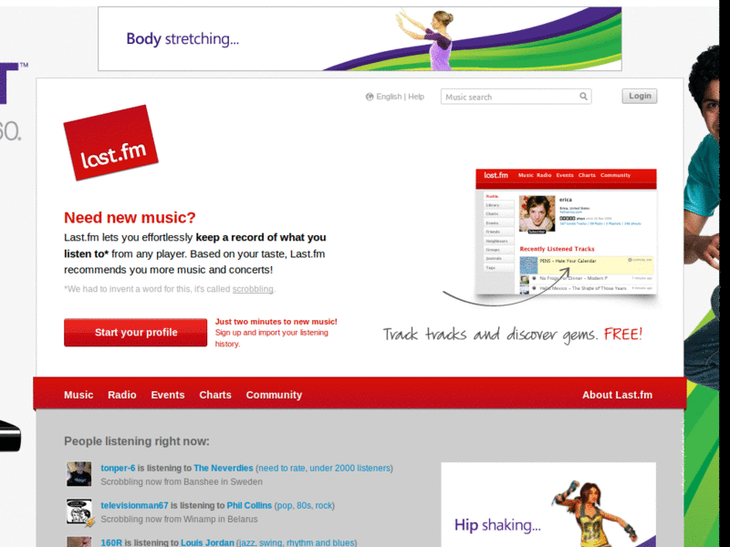Last.fm - Larger Bio Box