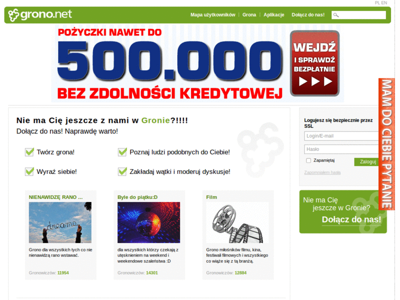 grono.net bez reklam (without ads)