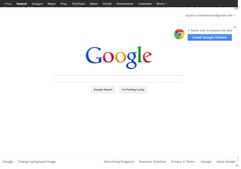 Replace Google Logo