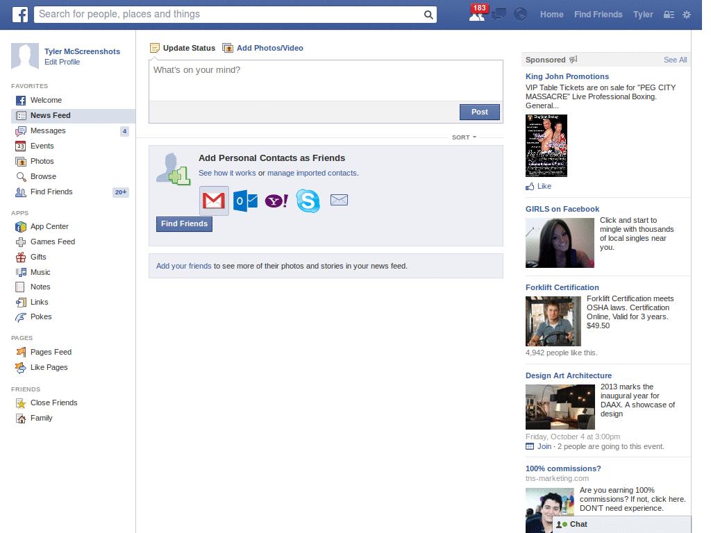 Facebook Chrome Linux