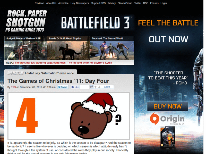 Rock, Paper, Shotgun: Bold links