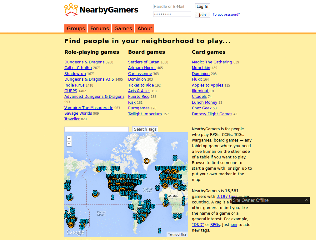 nearbygamers, accent shared games