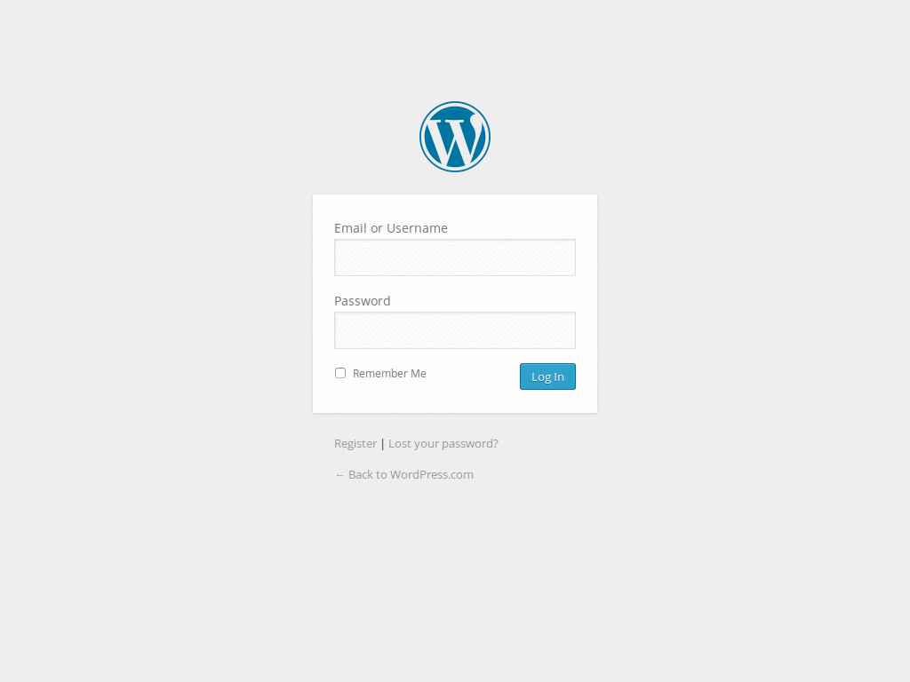 Wordpress Dashboard Font