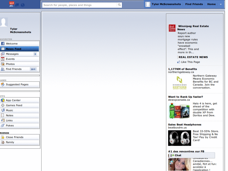 Facebook Skin Need For Speed