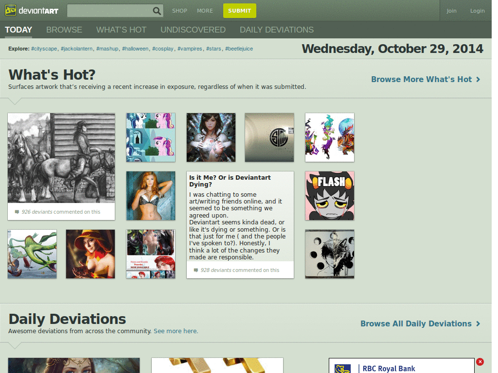 Remove Custom dA Backgrounds