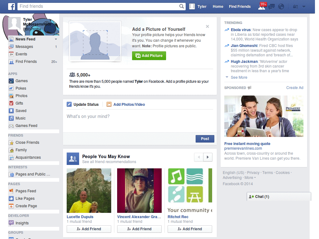 Stitch skin for FB widescreen