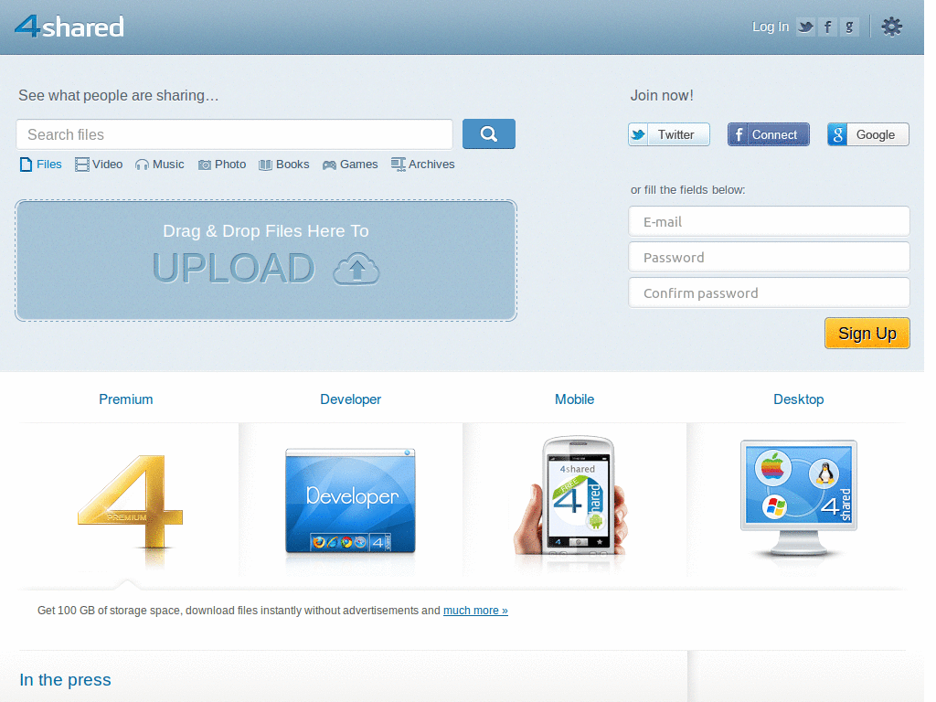 NoWait (MegaUpload,4Shared)