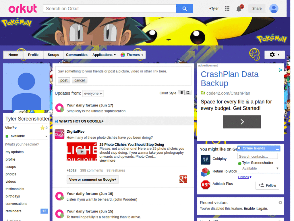Orkut - Pokemon 2 ( by Templah.com )