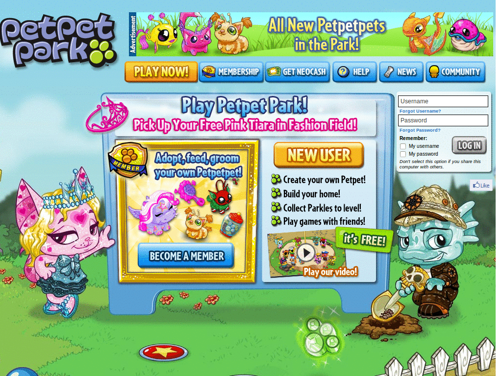 Petpetpark - Remove Nickelodeon Bar