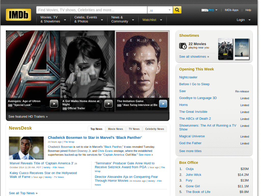 IMDB without the distracting animated ads
