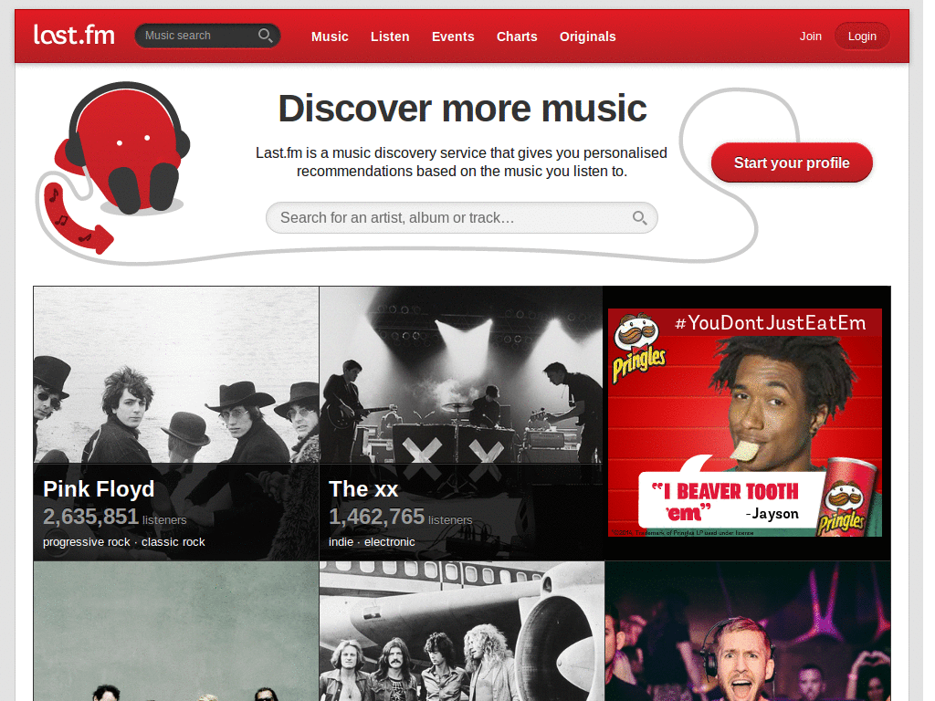 Last.fm - Sans-serif