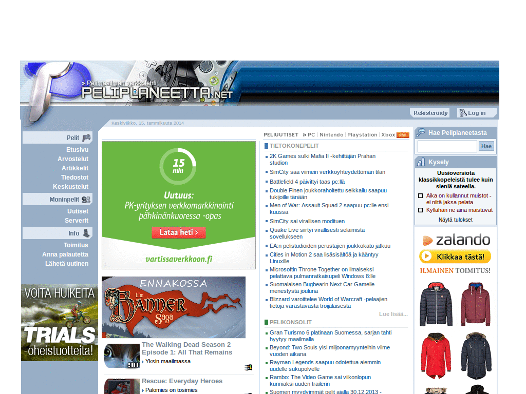 Peliplaneetta.net adblock