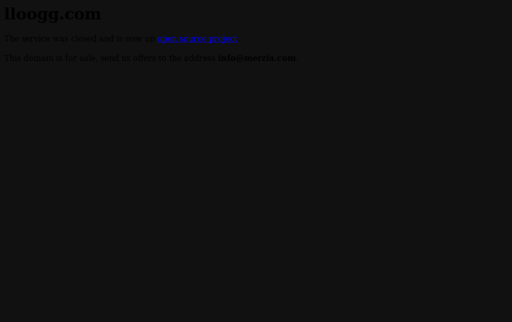 dark theme for lloogg