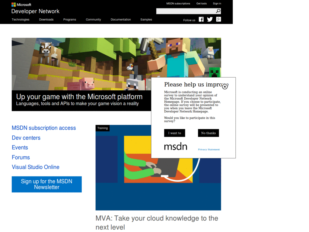 Remove MSDN "Switch View" Button