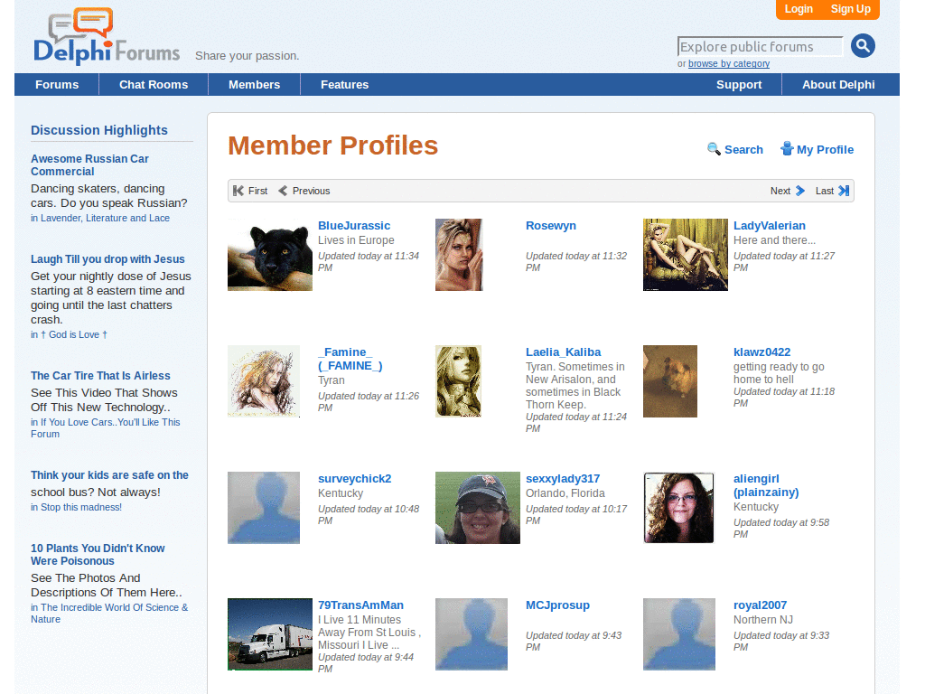 Delphiforums.com: Use that space already!
