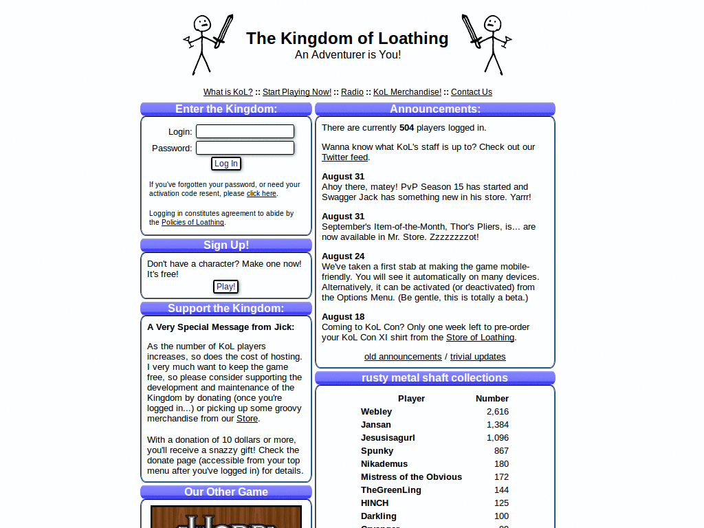 KoL - rounded edges & shadowing