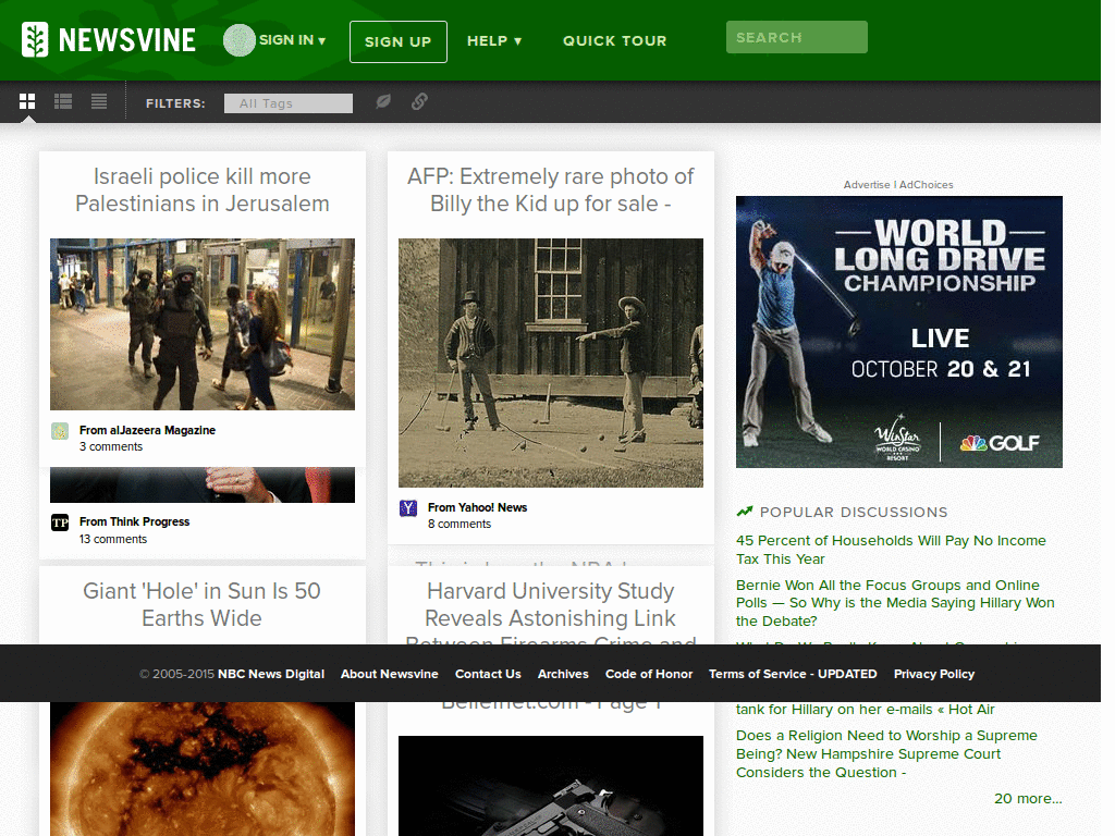 Round newsvine