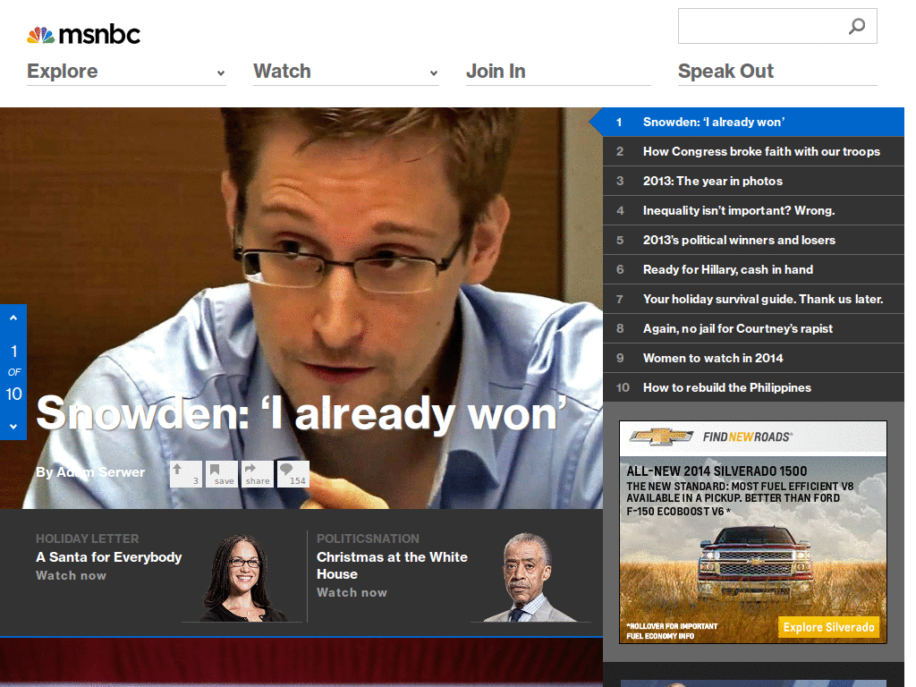 MSNBC - change new link style