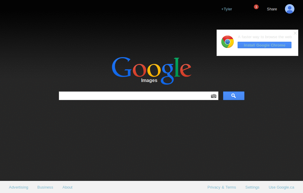 Google Images Dark Plus *fixed white logo issue