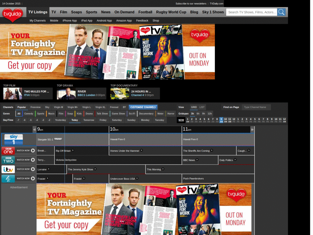TV Guide Minimisation (www.tvguide.co.uk) [Replace