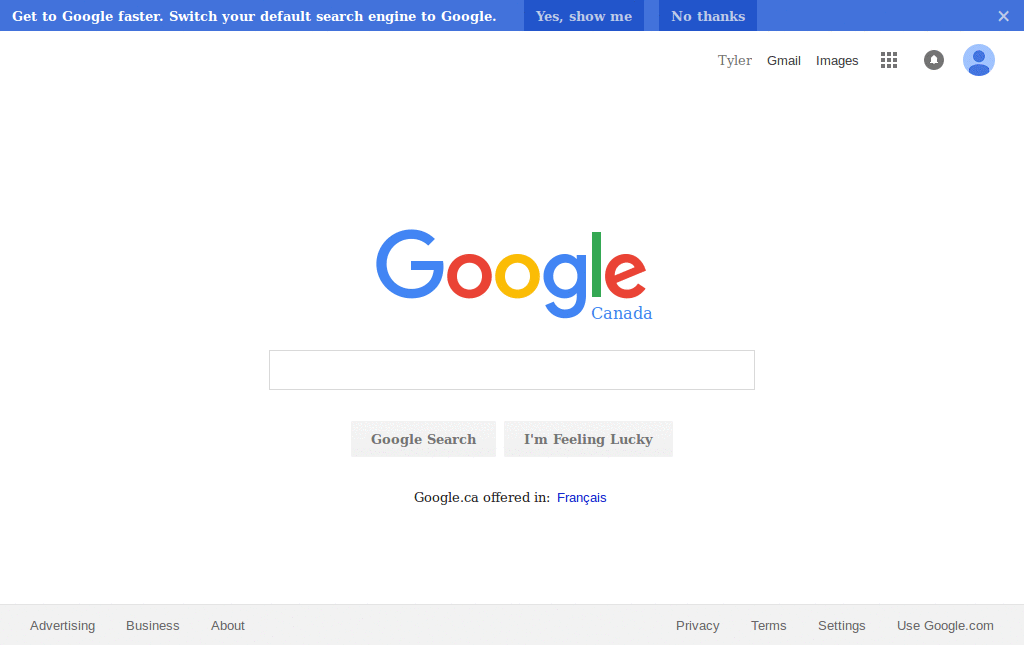 Google Tahoma (no font size change)