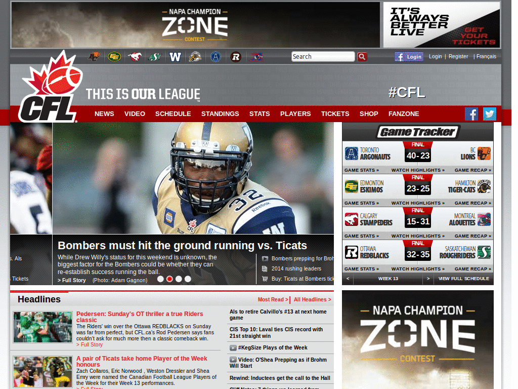 CFL.ca - Remove ads + cleanup