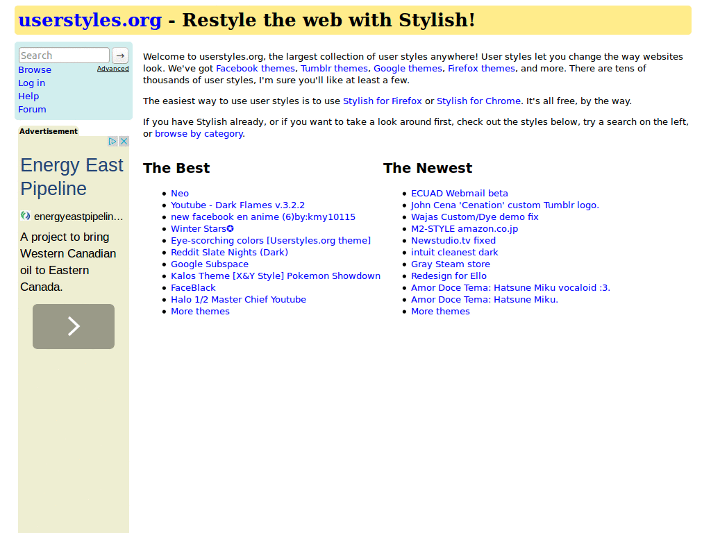 Friendly userstyles.org