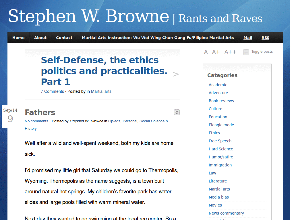 StephenWBrowne.com -- make content legible