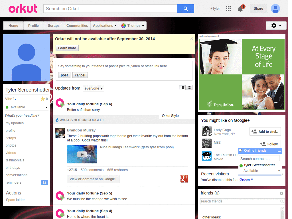 Orkut - Sakura ( by Templah.com )