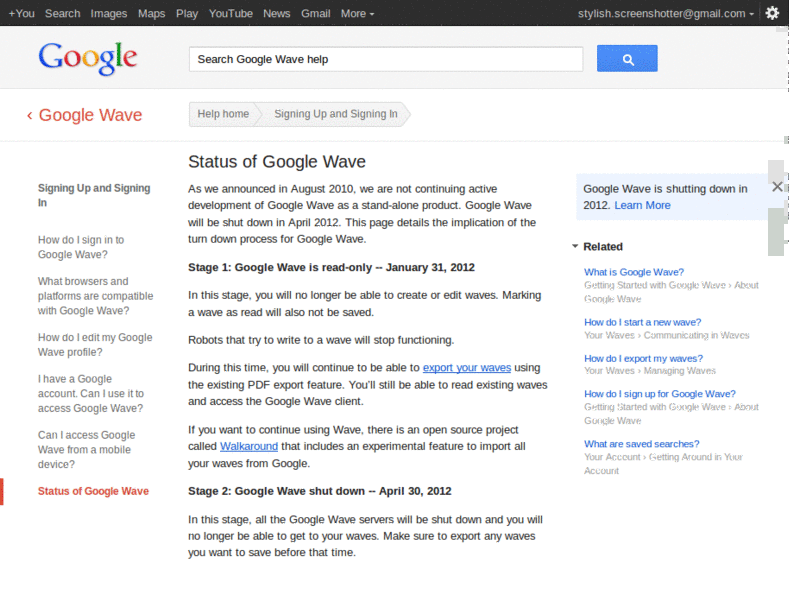 Google Wave + DejaVu