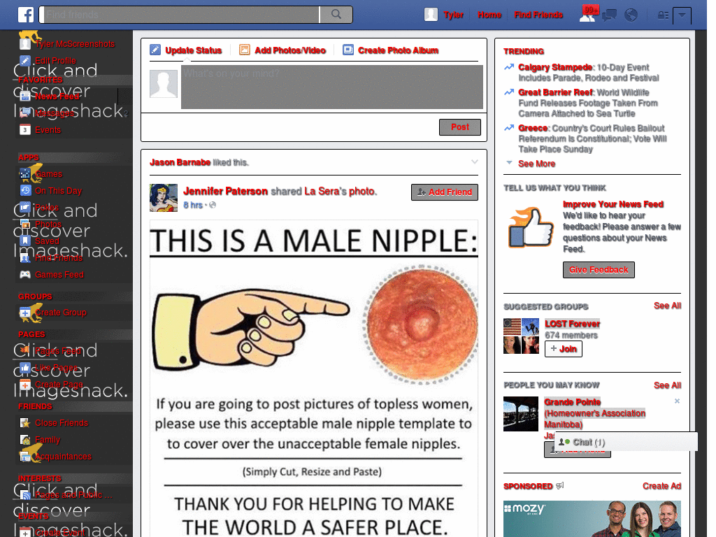 Facebook - for lovers (RED), transparency