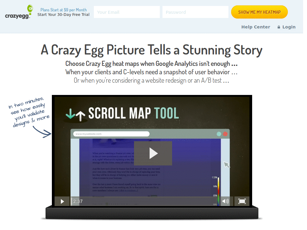 CrazyEgg Style for Screenshots