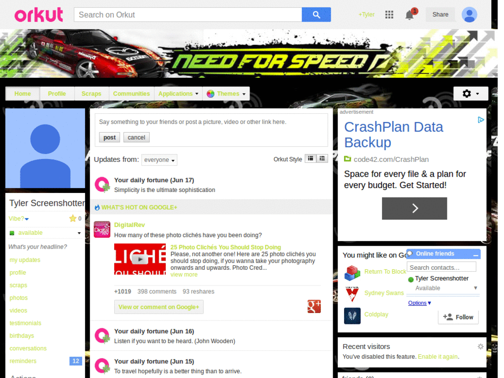 Orkut - NFS 1 ( by Templah.com )