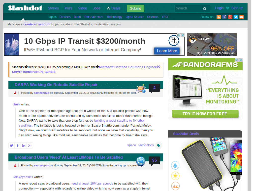 Slashdot – fix links