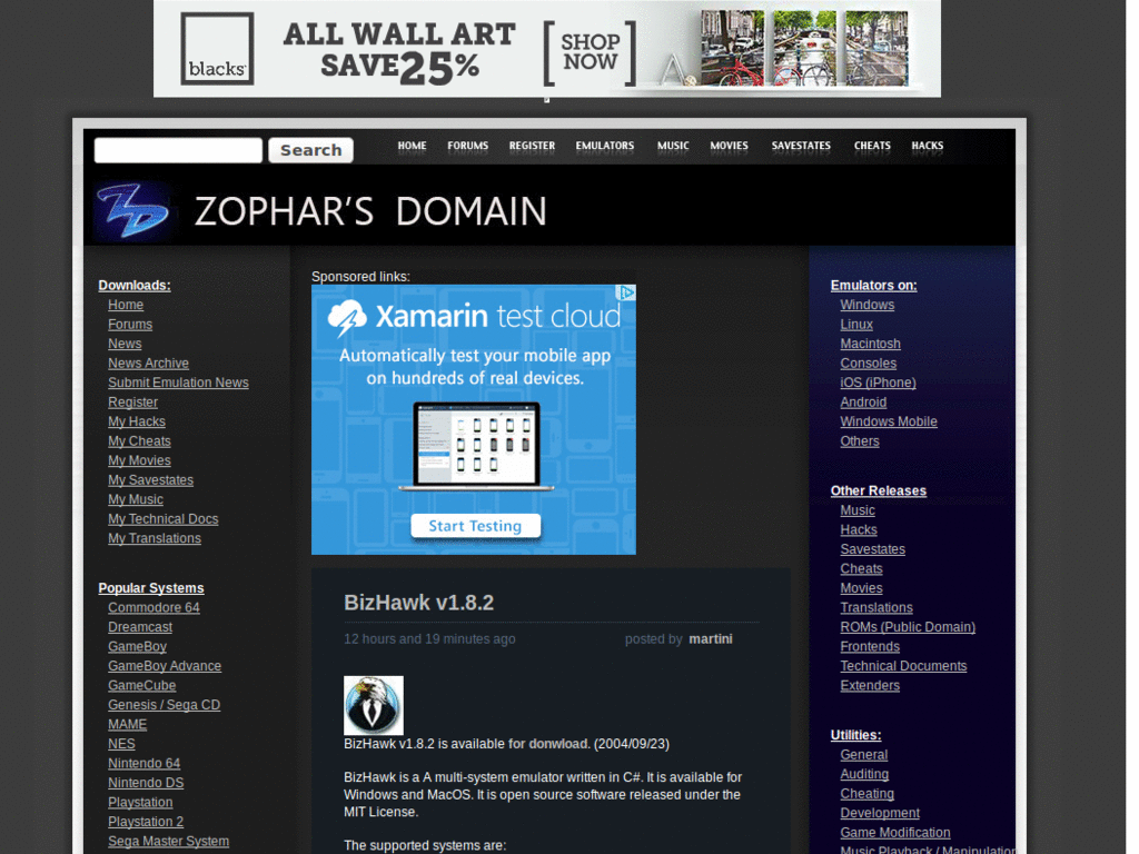 Zophar.net - Fix overlapping Logo