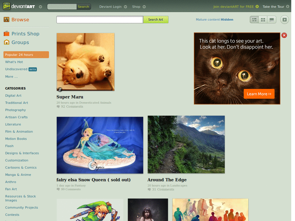 Fixed deviantART Menubar